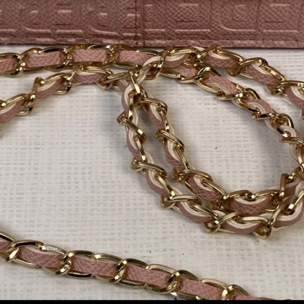bebe Pink Quilted Chain Crossbody Bag - Picture 7 of 12